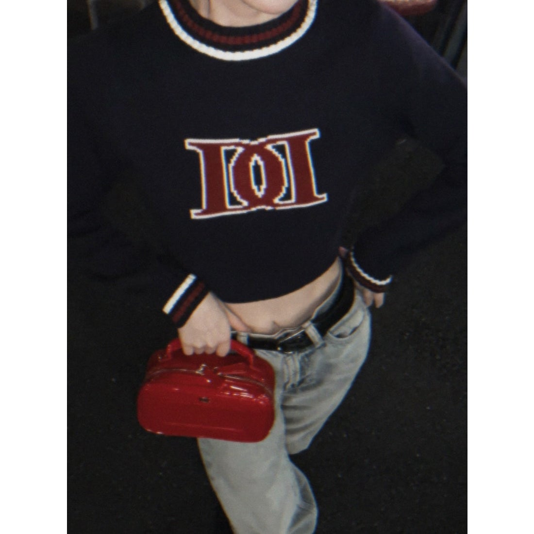 ダーリッチ Darich レトロDDロゴニットトップス （グレー