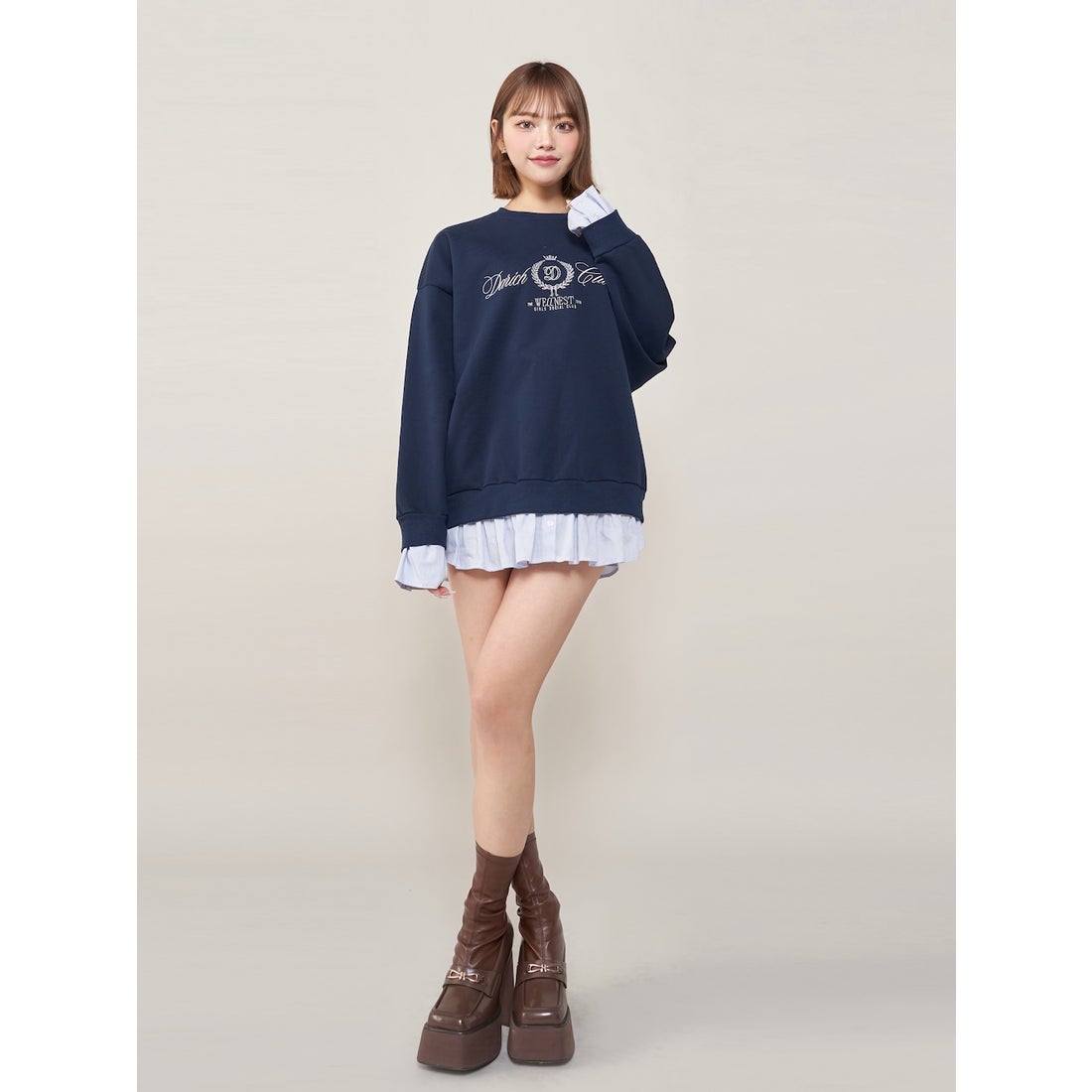 ダーリッチ Darich Darich Clubスウェットトップス （ネイビー） -靴