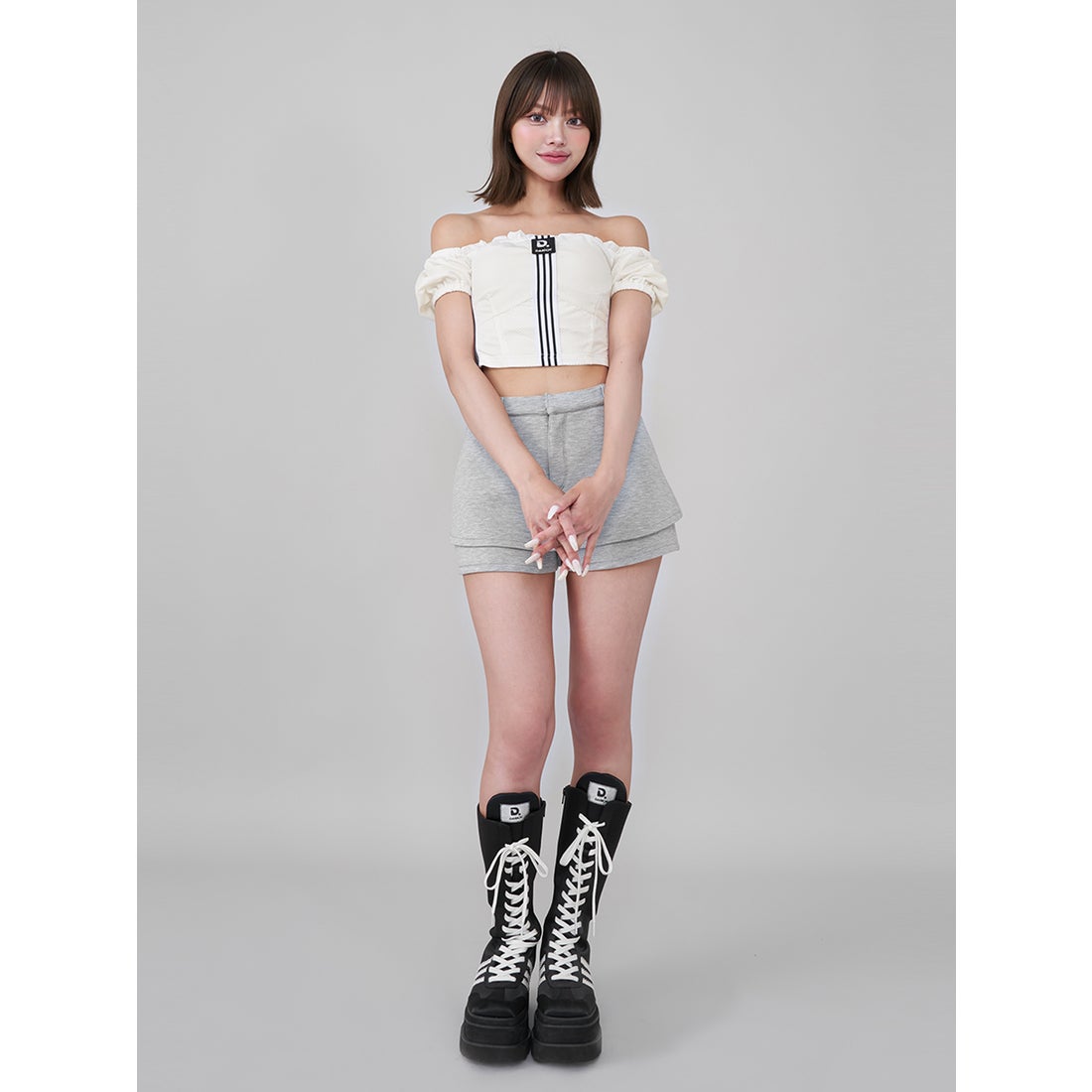 ダーリッチ Darich リメイクライクメッシュトップス （ネイビー