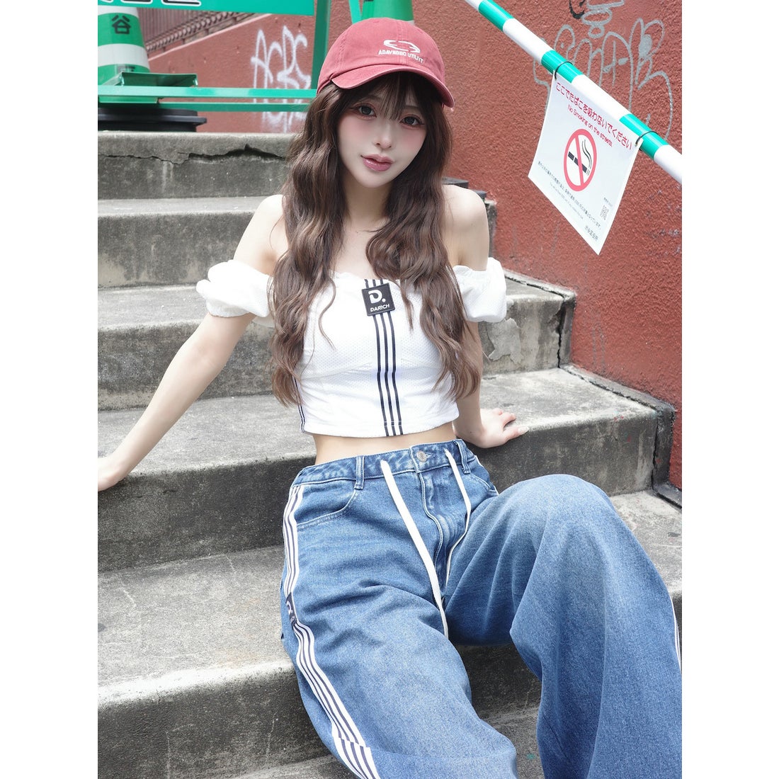 ダーリッチ Darich リメイクライクメッシュトップス （ホワイト