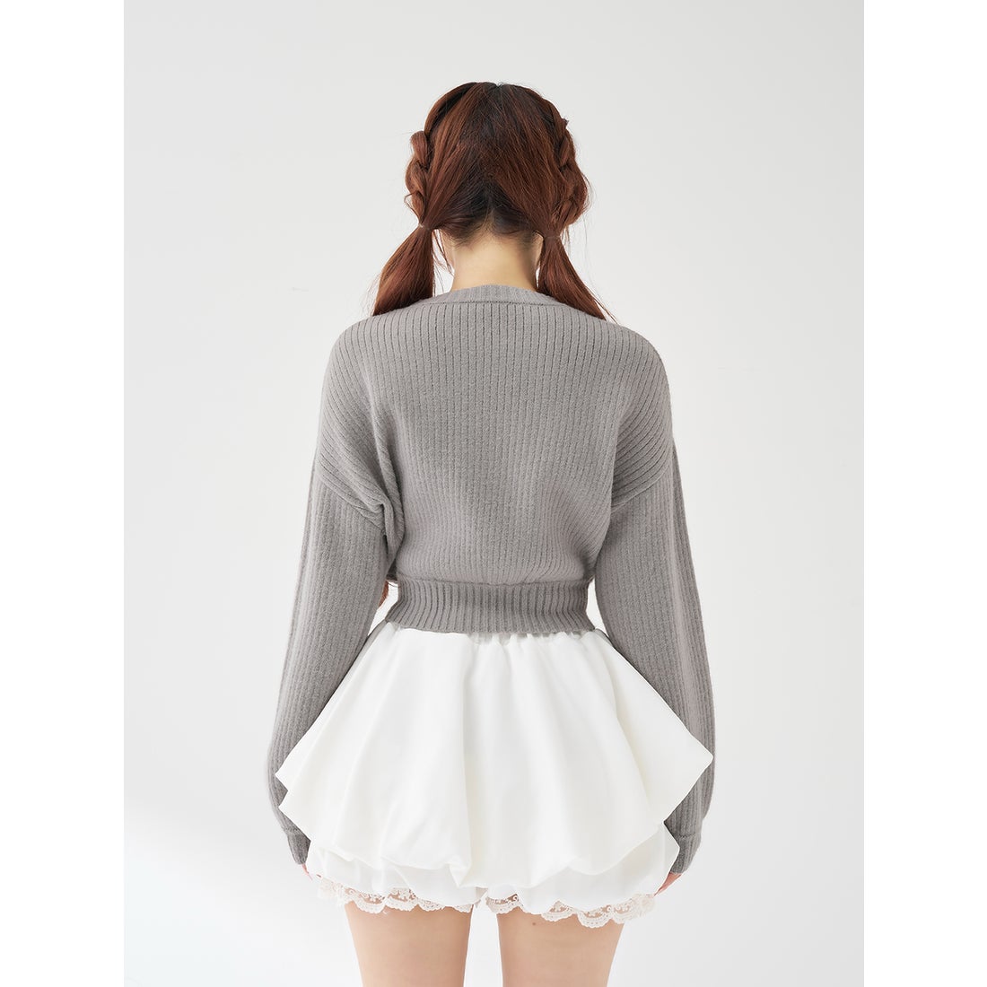 ダーリッチ Darich DRビジューボリュームリブニットトップス