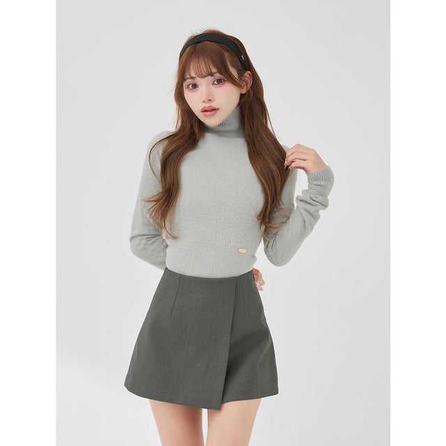 ダーリッチ Darich リボンビジューアメスリニットトップス （ピンク