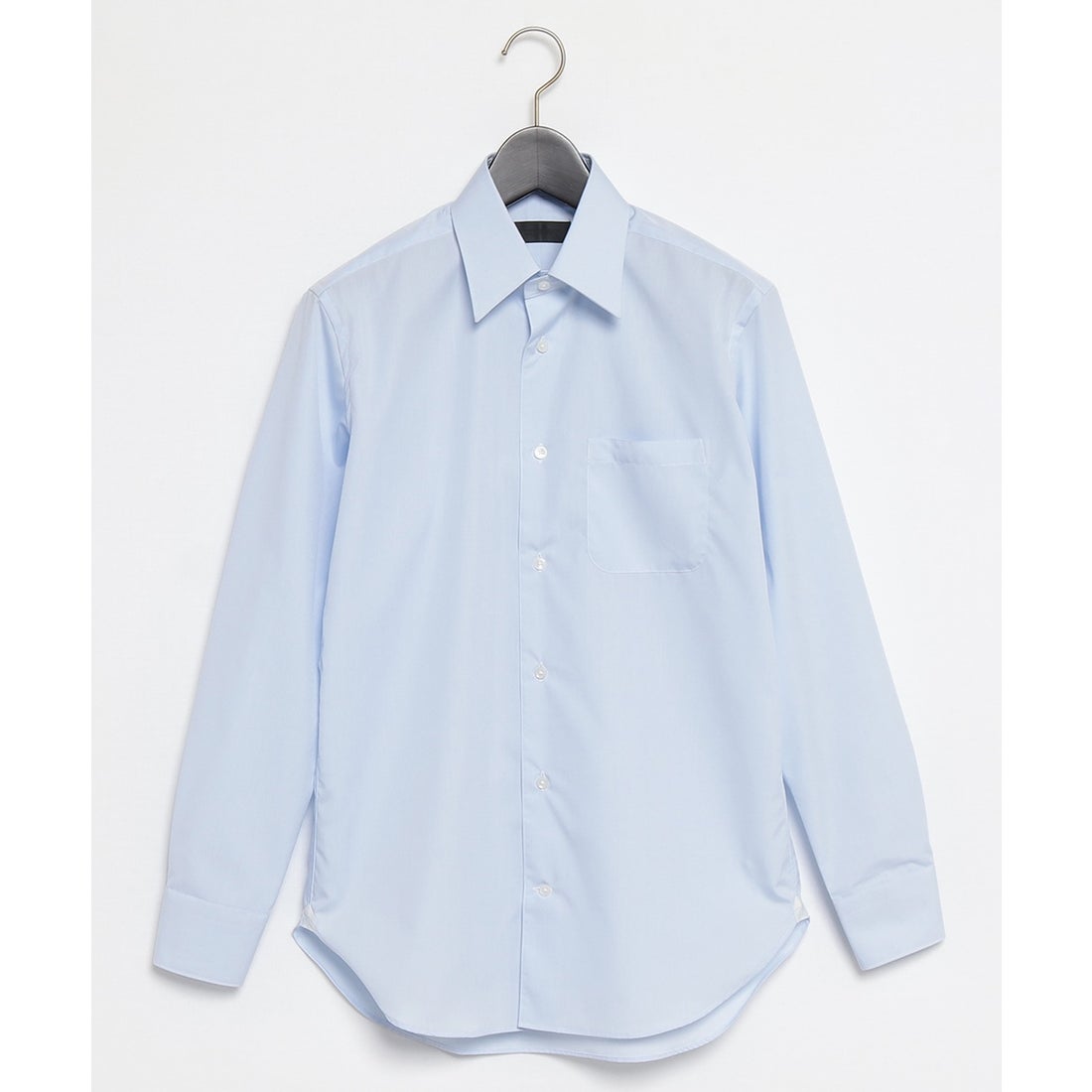 サックスブロードドレスシャツ(レギュラーカラー) （サックス） -D