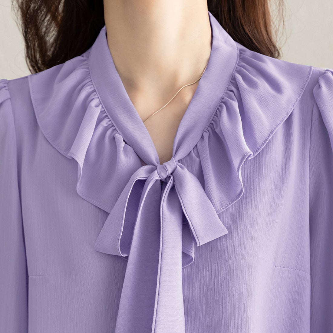 ドゥー ベル Doux Belle リボンタイブラウス レディース ブラウス