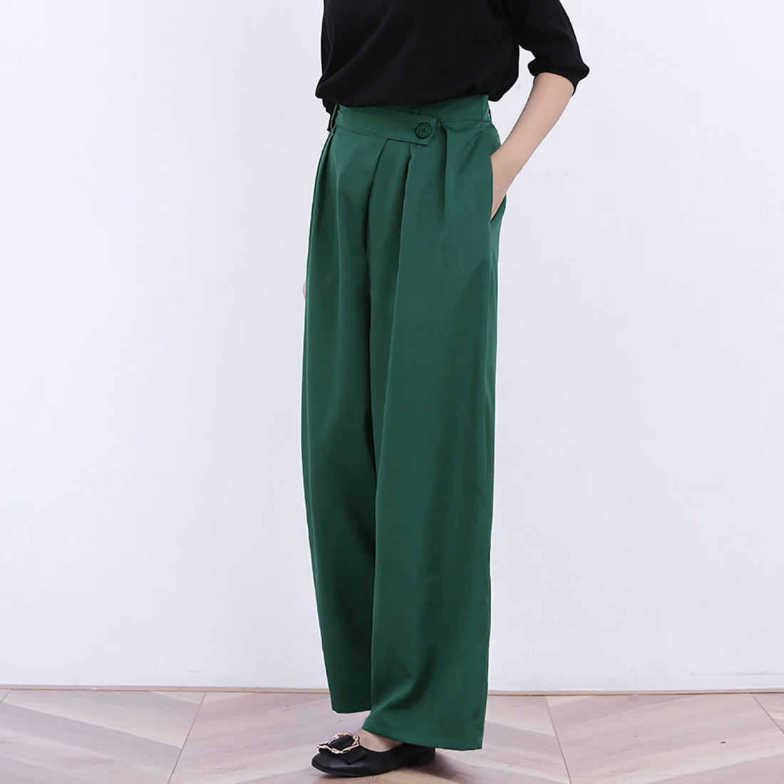 ドゥー ベル Doux Belle ワイドパンツ レディース ハイウエスト