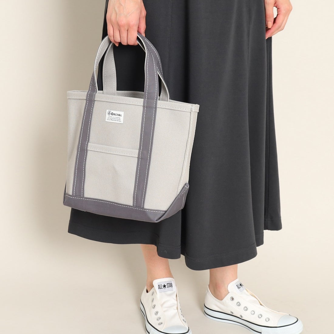 デッサン Dessin ORCIVAL TOTE （アイスグレー×アイアングレー(513