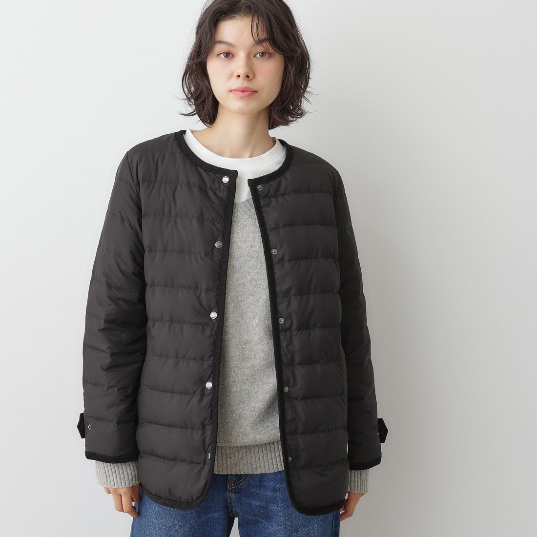 デッサン Dessin 【2WAY】ミュラーダウンコートミドル丈 （ネイビー