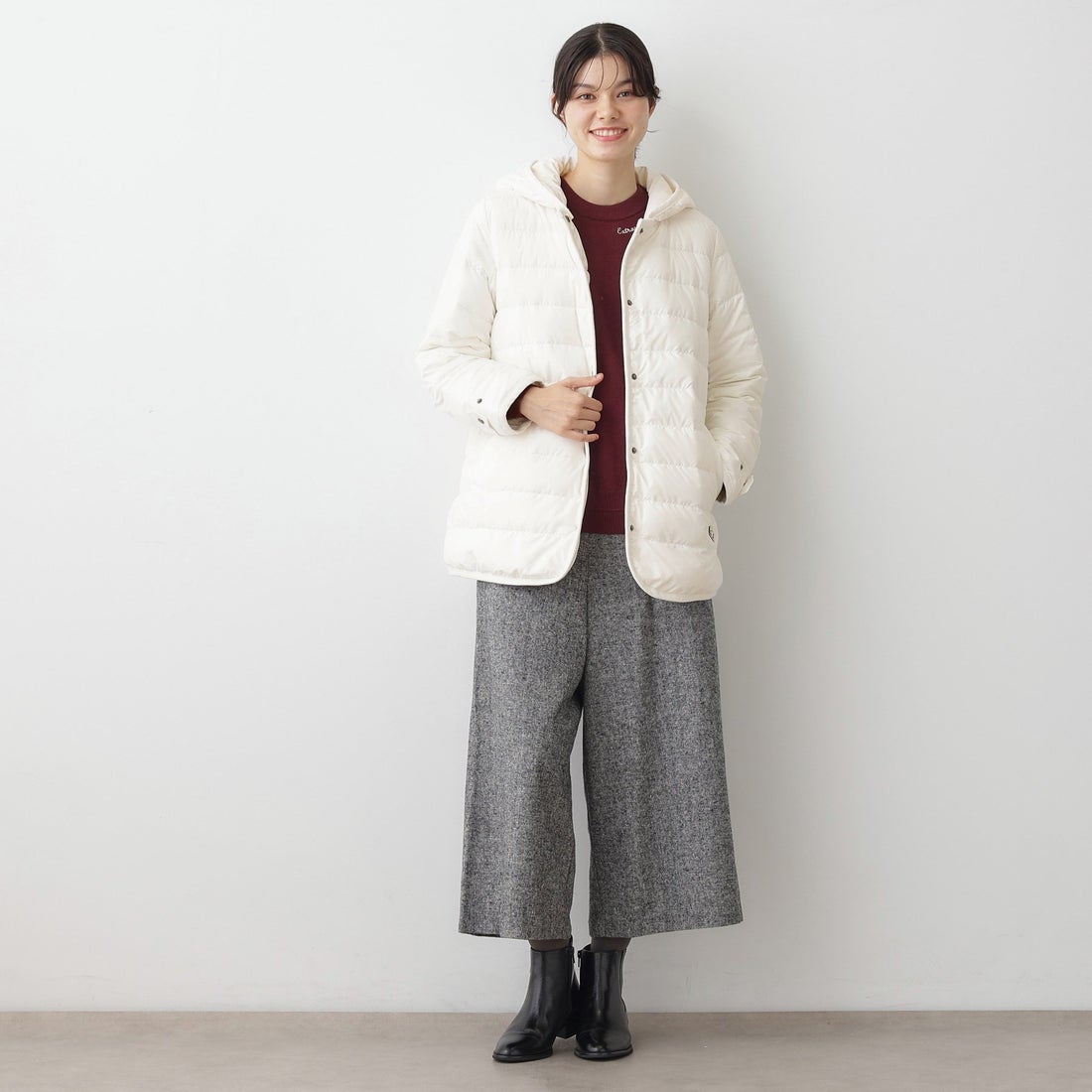 デッサン Dessin 【2WAY】ミュラーダウンコートミドル丈 （ネイビー