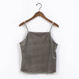 ドゥ アルシーヴ DOUX ARCHIVES ストレッチベロアキャミソール （BRN