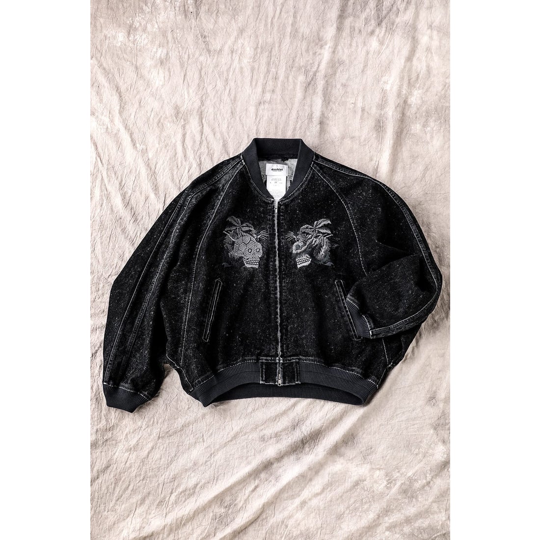 ダブレット doublet Flocked Denim Souvenir Jacket （Balck