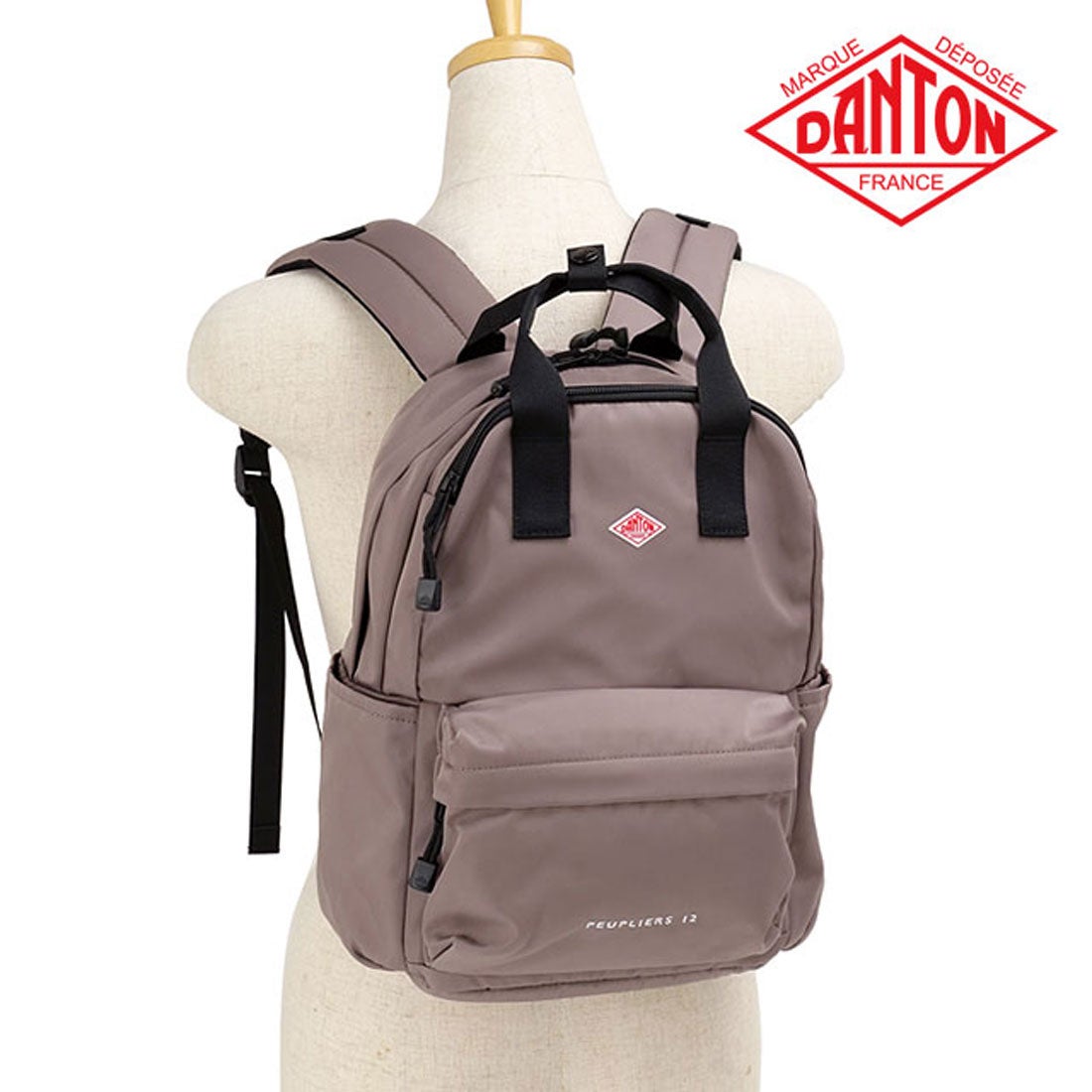 ダントン DANTON 12L KIDS' POLYESTER TWILL BACKPACK DK.BEIGE（WHITE