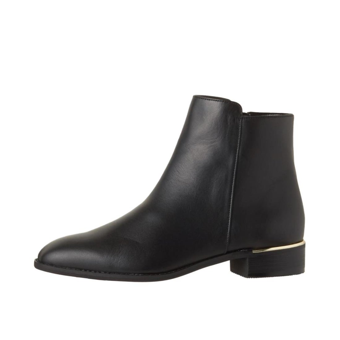 ダイアナ DIANA ショートブーツ （黒カーフ） -アウトレット