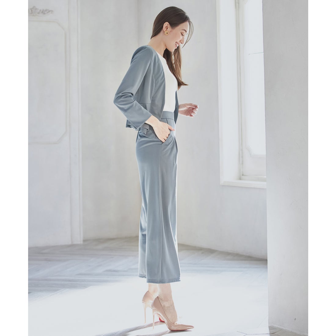 ドレスプラス DRESS+ セットアップ スーツ ウォッシャブル ジャケット