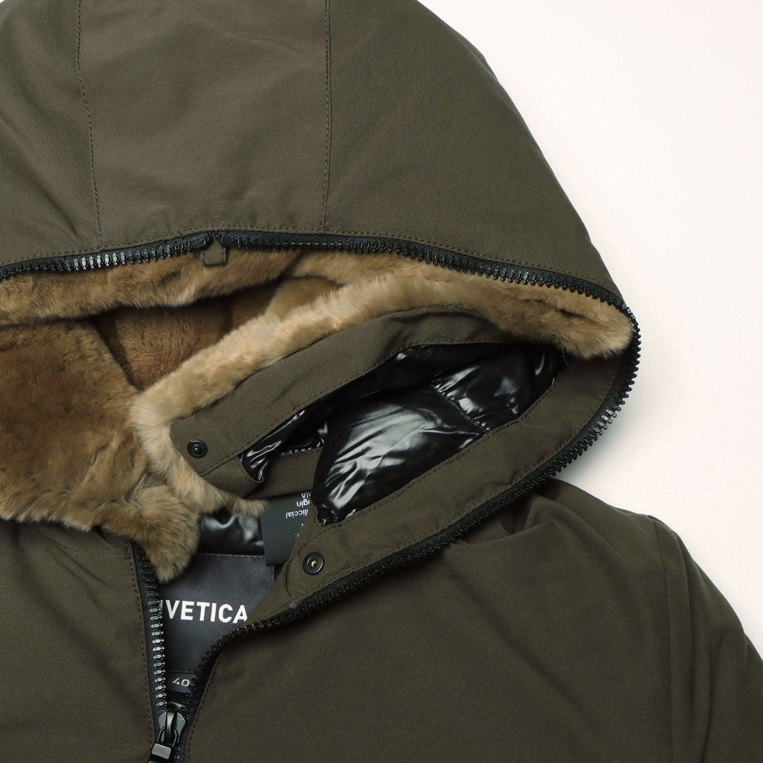 CILLIAN beige fur-rabbit / チリアン （KHAKI） -デュベティカ