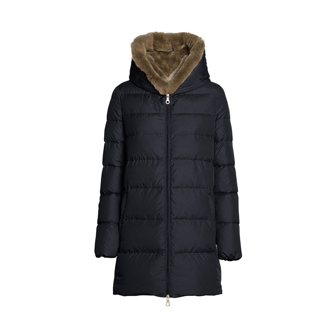 CARYSDUE beige fur-rabbit / カリスドゥエ （BLUE NAVY
