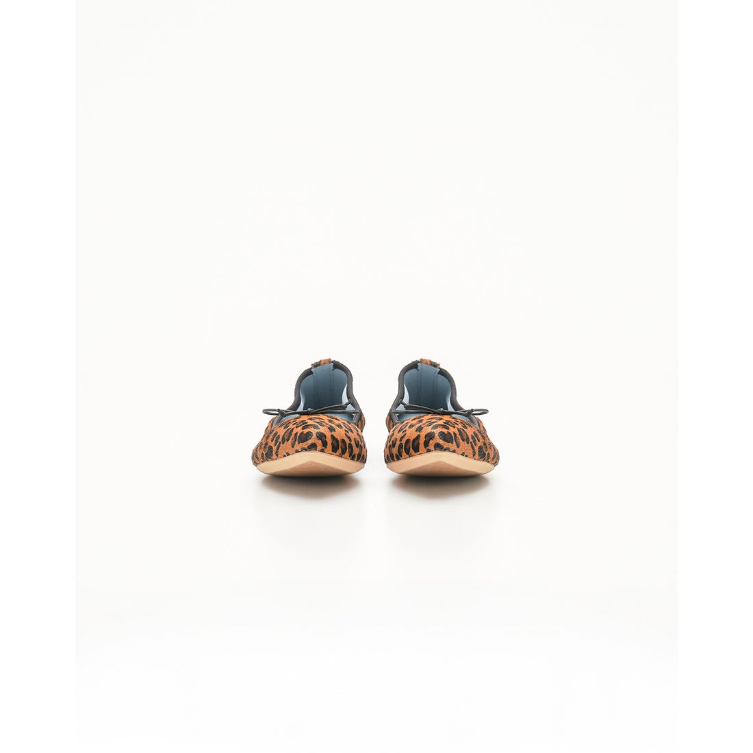 フラットバレエシューズ （レオパード柄 ハラコレザー） -Emma Francis