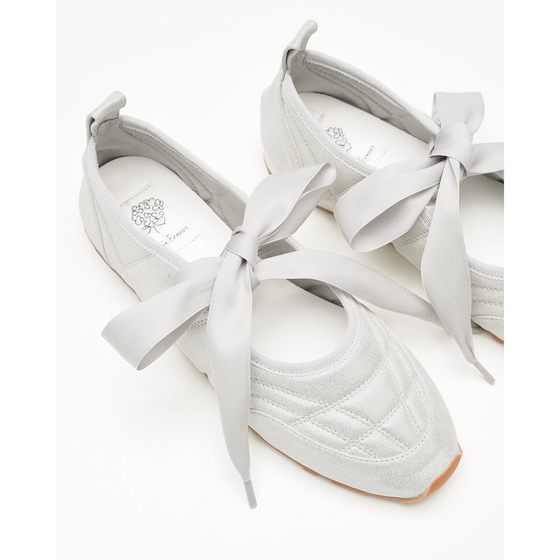 レースアップ バレエ スニーカー （シルバー マイラー） -Emma Francis