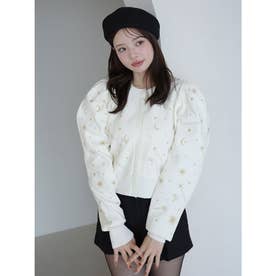 エイミーイストワール EIMY ISTOIRE スターエンブロイダリーニット