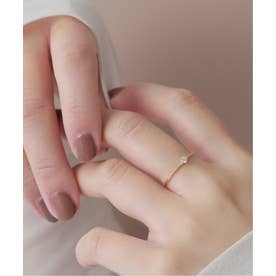 リラ Lilas プチスターダイヤリング K10 （ゴールド） - ファッション