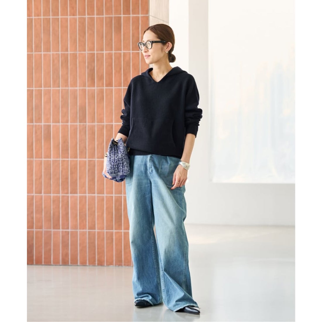 フレームワーク FRAMeWORK ≪追加予約≫圧縮ウールフードプルオーバー