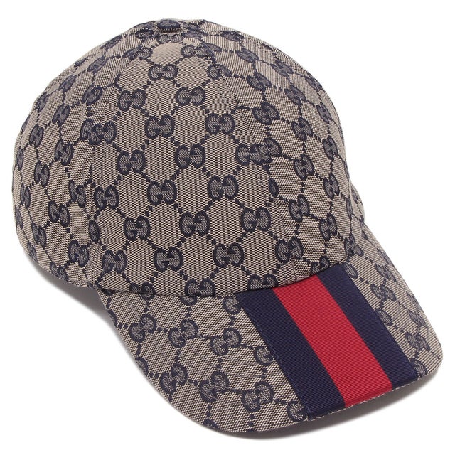 グッチ GUCCI 帽子 オリジナルGG ベースボールキャップ グレー メンズ