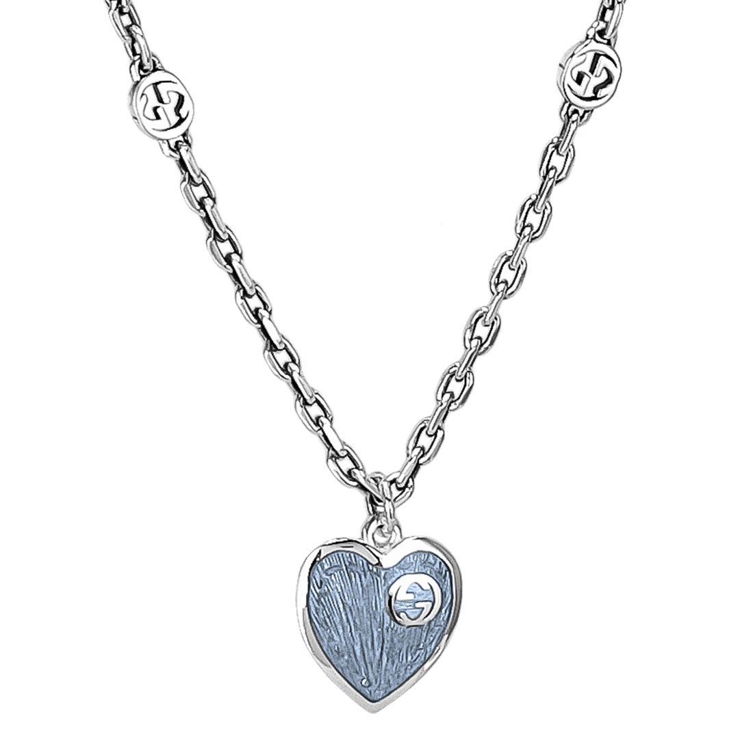 グッチ GUCCI 645545-J89B4 ネックレス レディース （シルバー/ブルー