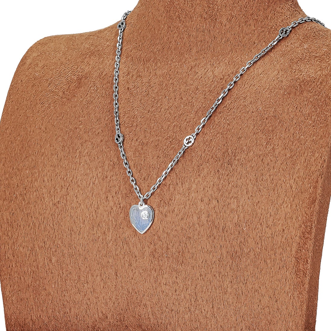 グッチ GUCCI 645545-J89B4 ネックレス レディース （シルバー/ブルー