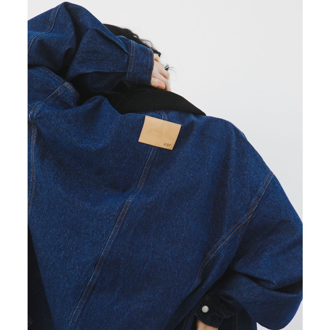 ケービーエフ KBF 2WAYカラーデニムブルゾン （L.BLUE