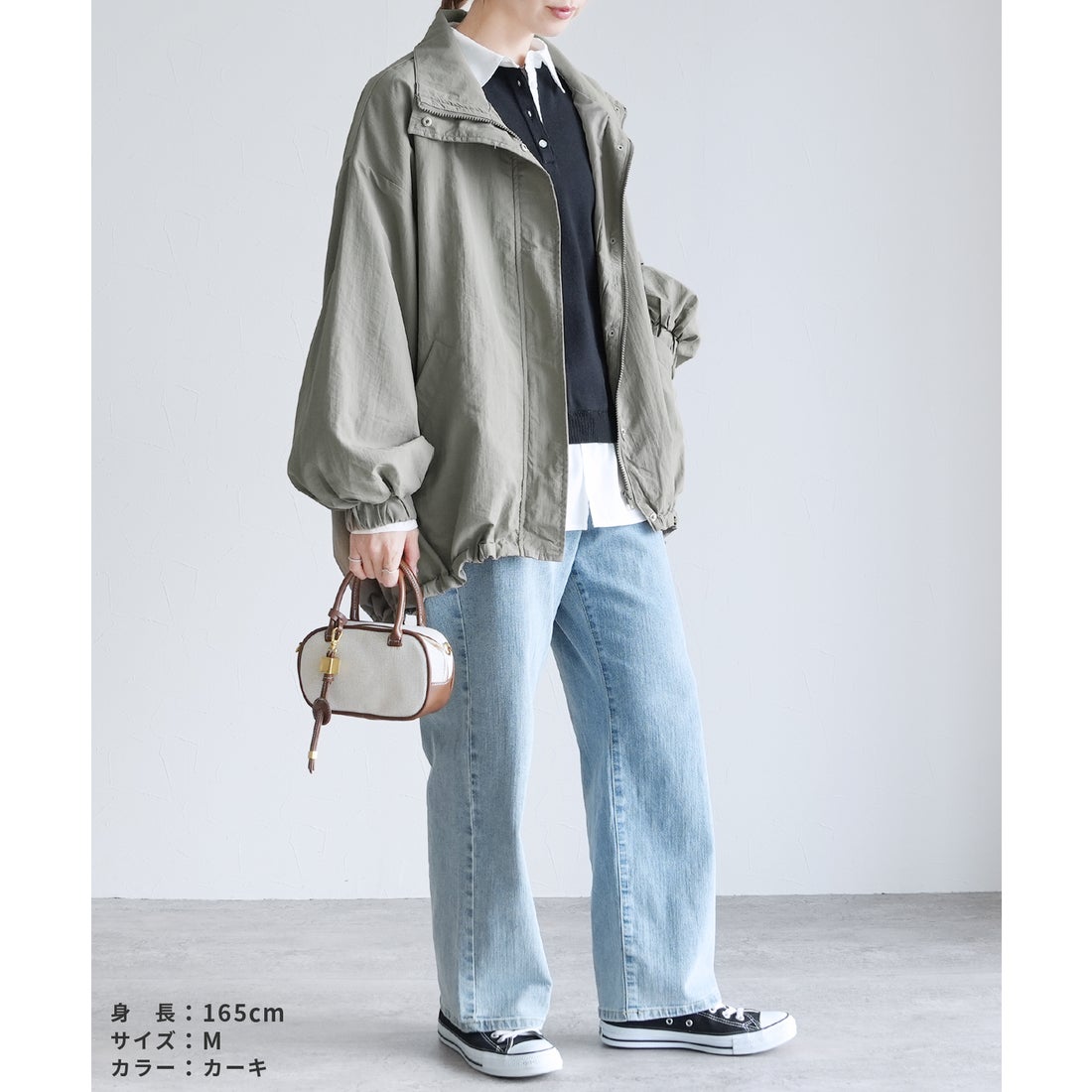 レカ reca スタンドカラーモンスターコート（カーキ）/ y8112