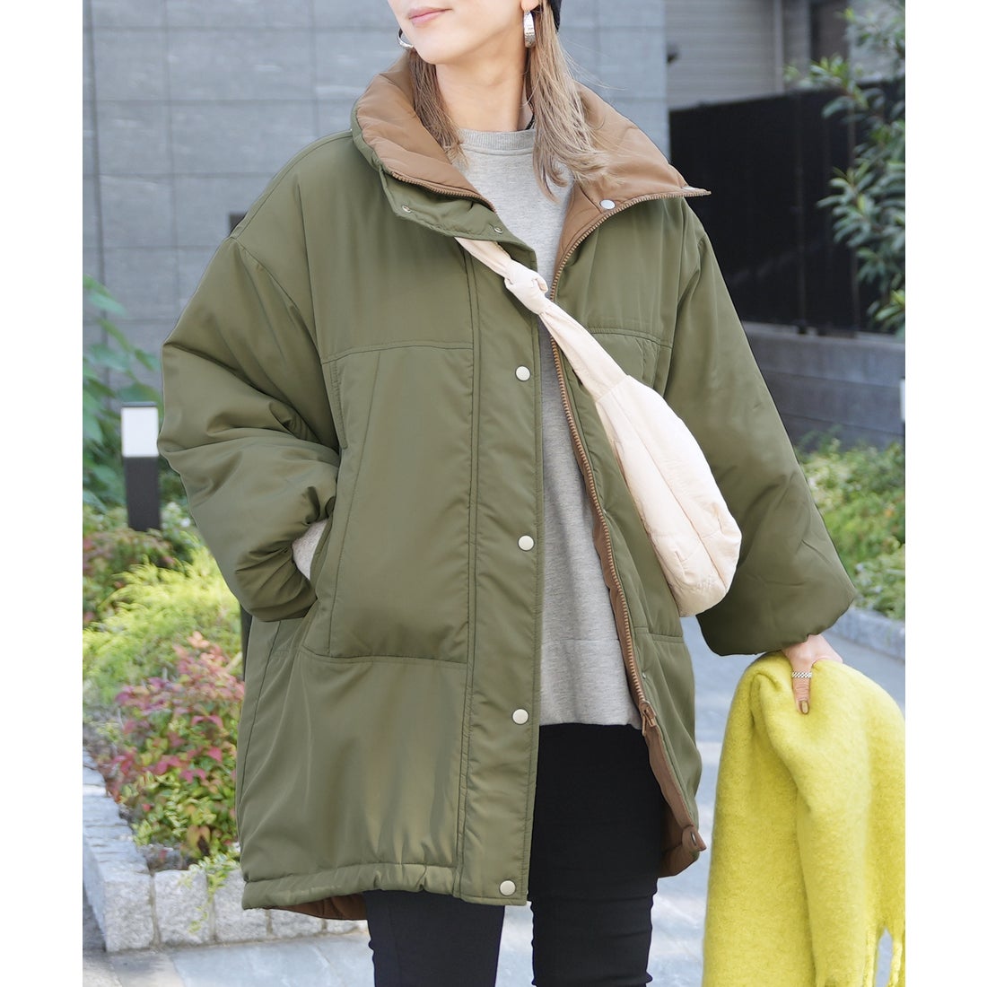 レカ reca リバーシブルスタンドカラーモンスターコート（y8211