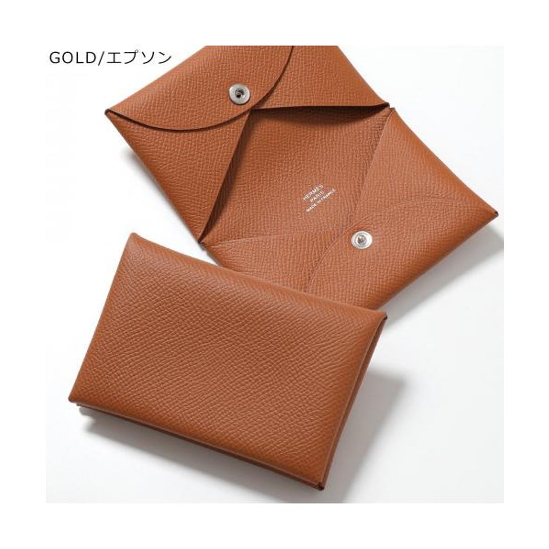 エルメス Hermes HERMES カードケース CALVI カルヴィ レザー パス
