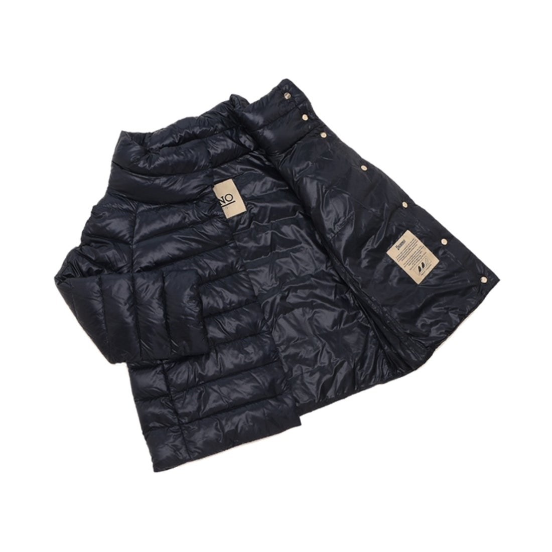 ヘルノ HERNO ヘルノ ダウンジャケット コート ケープ ネイビー