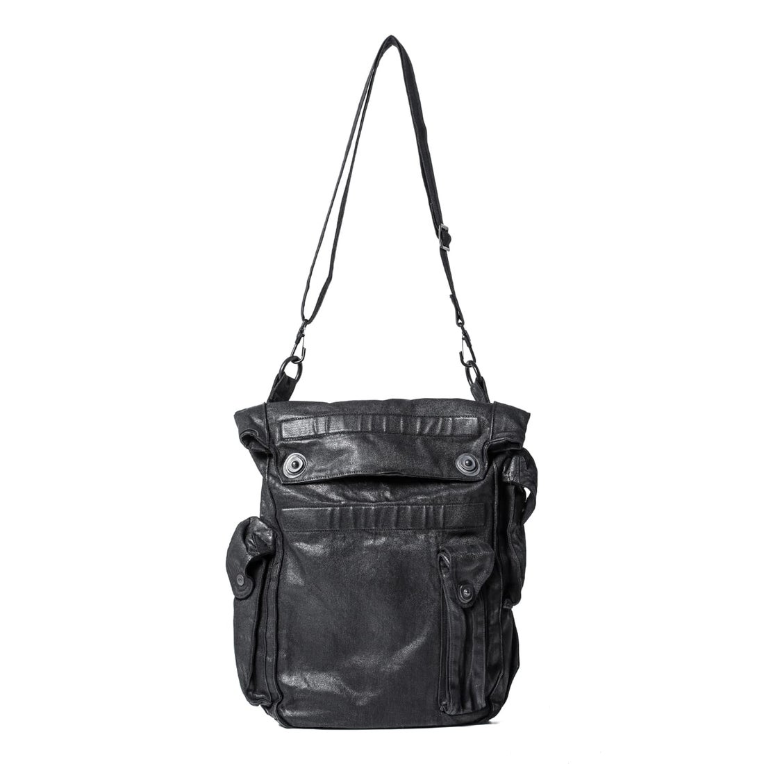 ユリウス JULIUS Coated Large Gasmask Bag （Black） -デザイナーズ