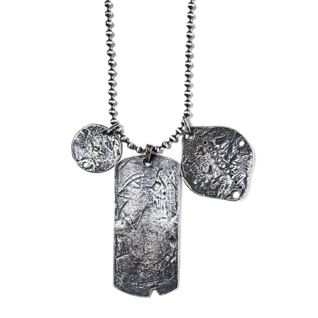 ユリウス JULIUS DogTag Ball Chain Necklace（SILVER） -FASCINATE