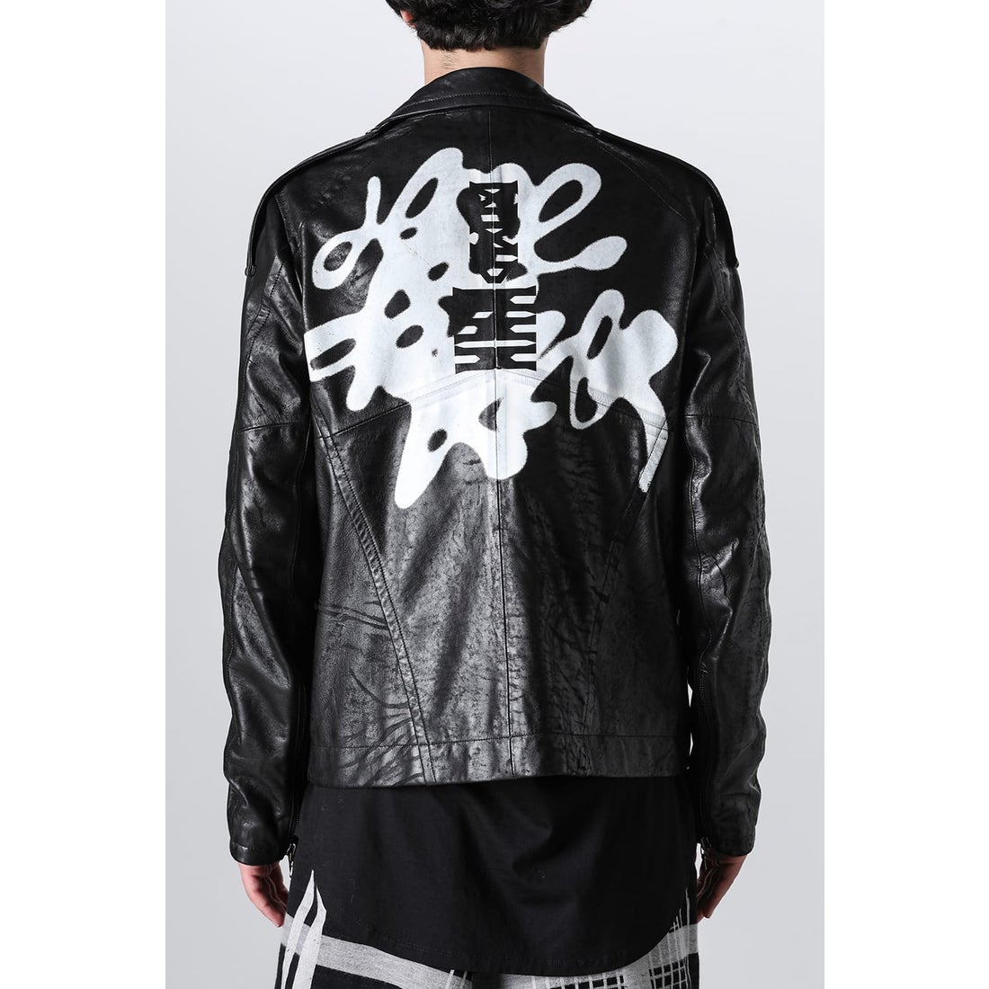 ユリウス JULIUS Ana-Moto JD Leather Jacket （Black） -デザイナーズ