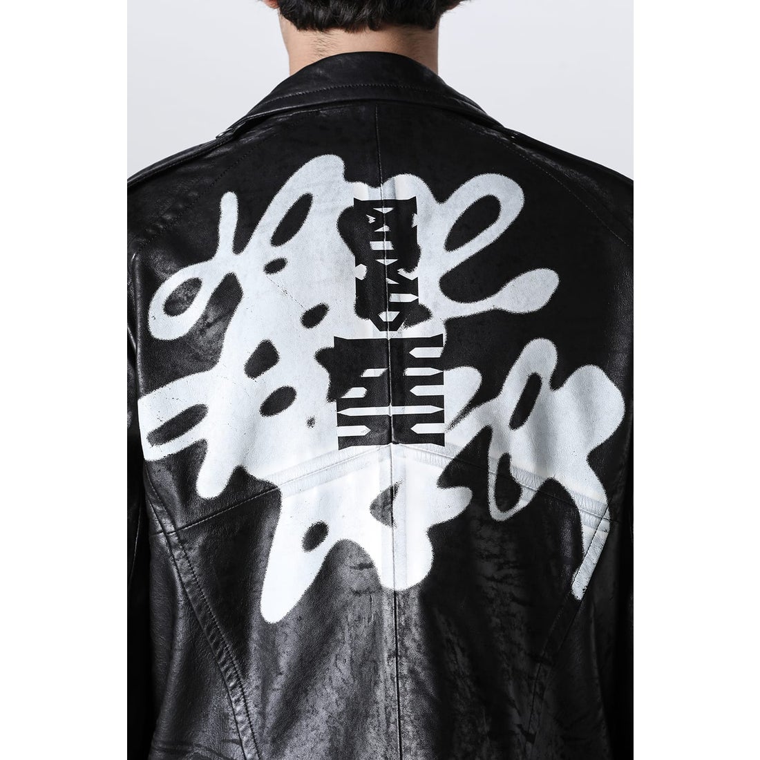 ユリウス JULIUS Ana-Moto JD Leather Jacket （Black） -デザイナーズ