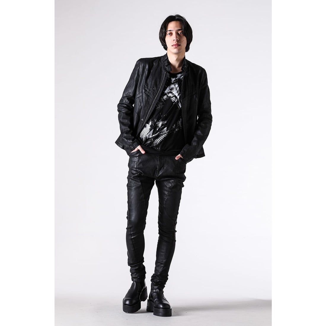 ユリウス JULIUS 10oz DENIM COATING BULSON （BLACK） -FASCINATE