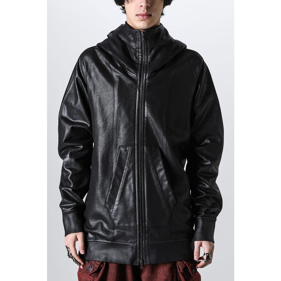 ユリウス JULIUS Coated Hooded Parka （Black） 通販 大阪心斎橋/京都