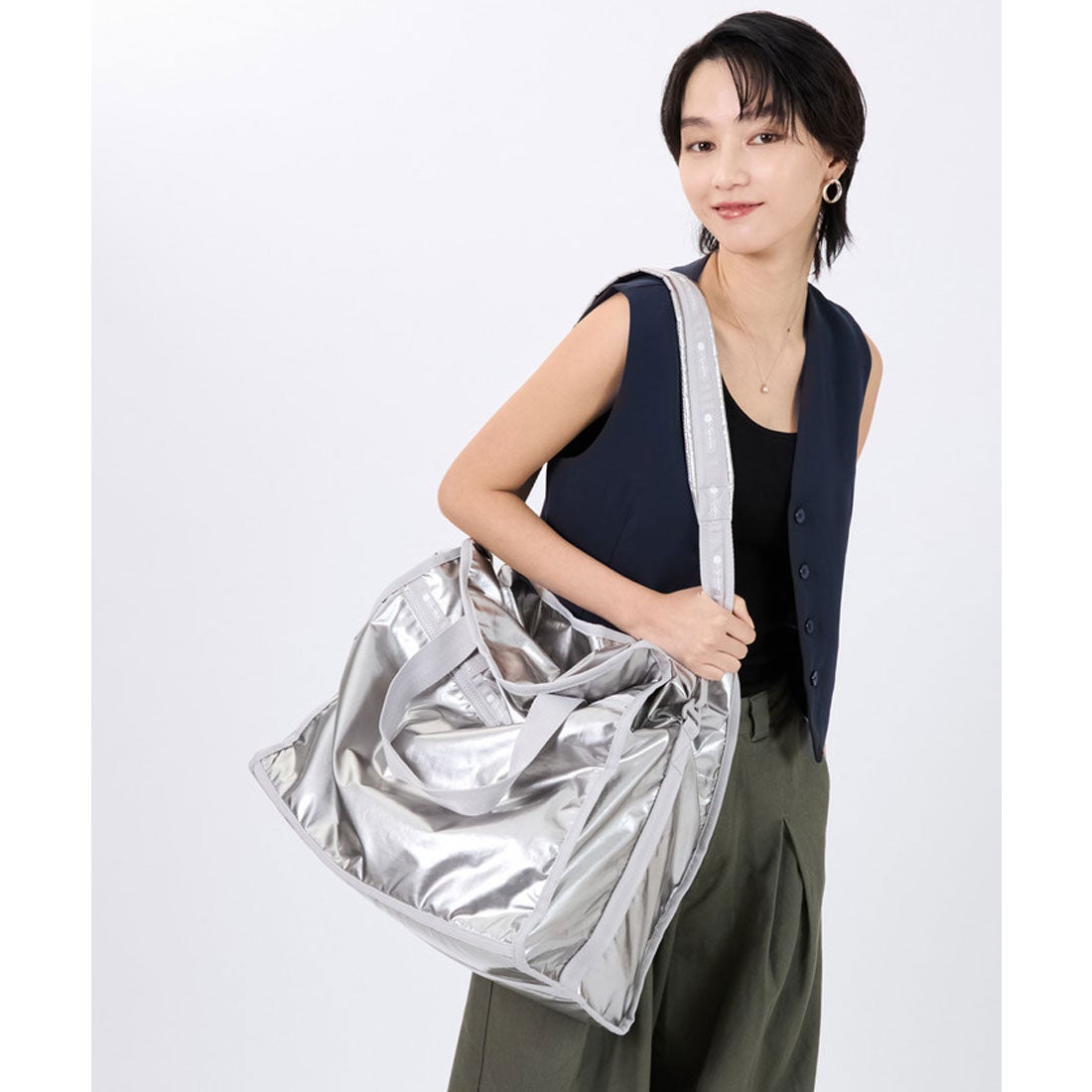 レスポートサック LeSportsac CABIN BOSTON2 （ギンガ