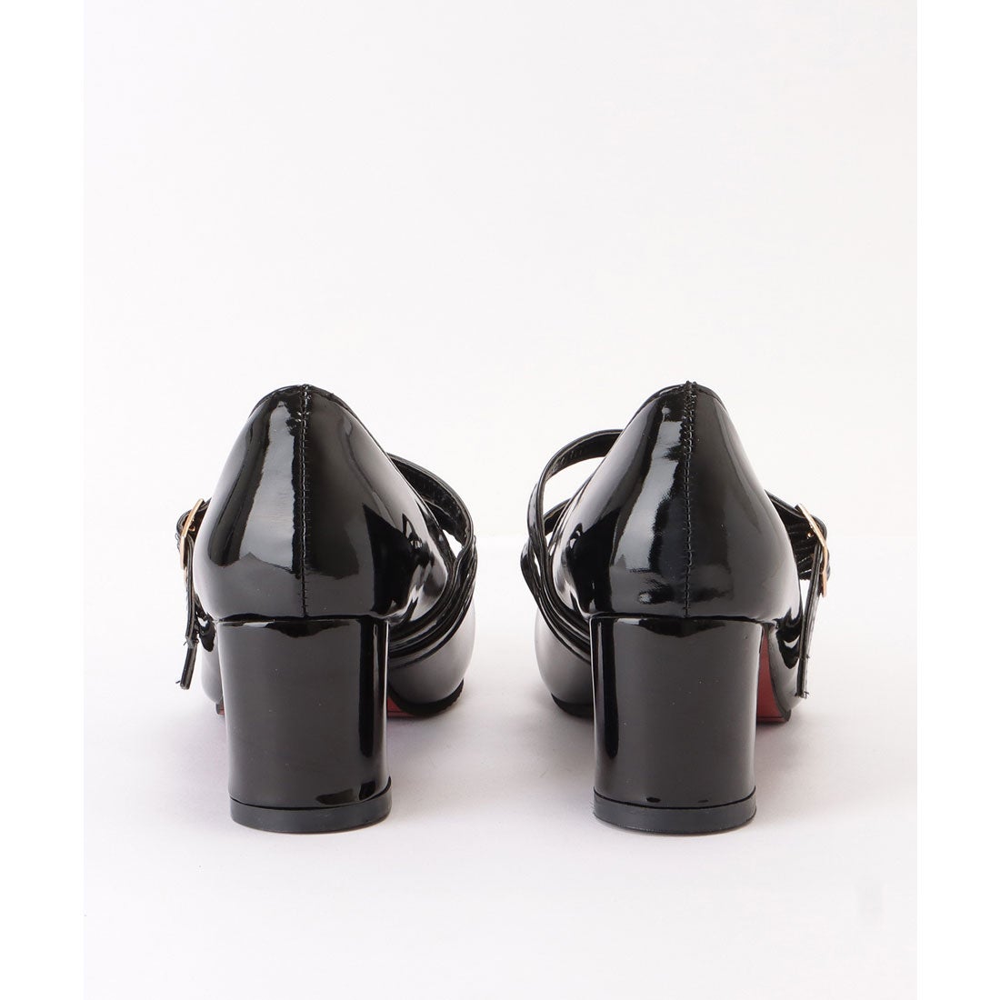 レースレディース Lace Ladies ダブルストラップエナメルハイヒール