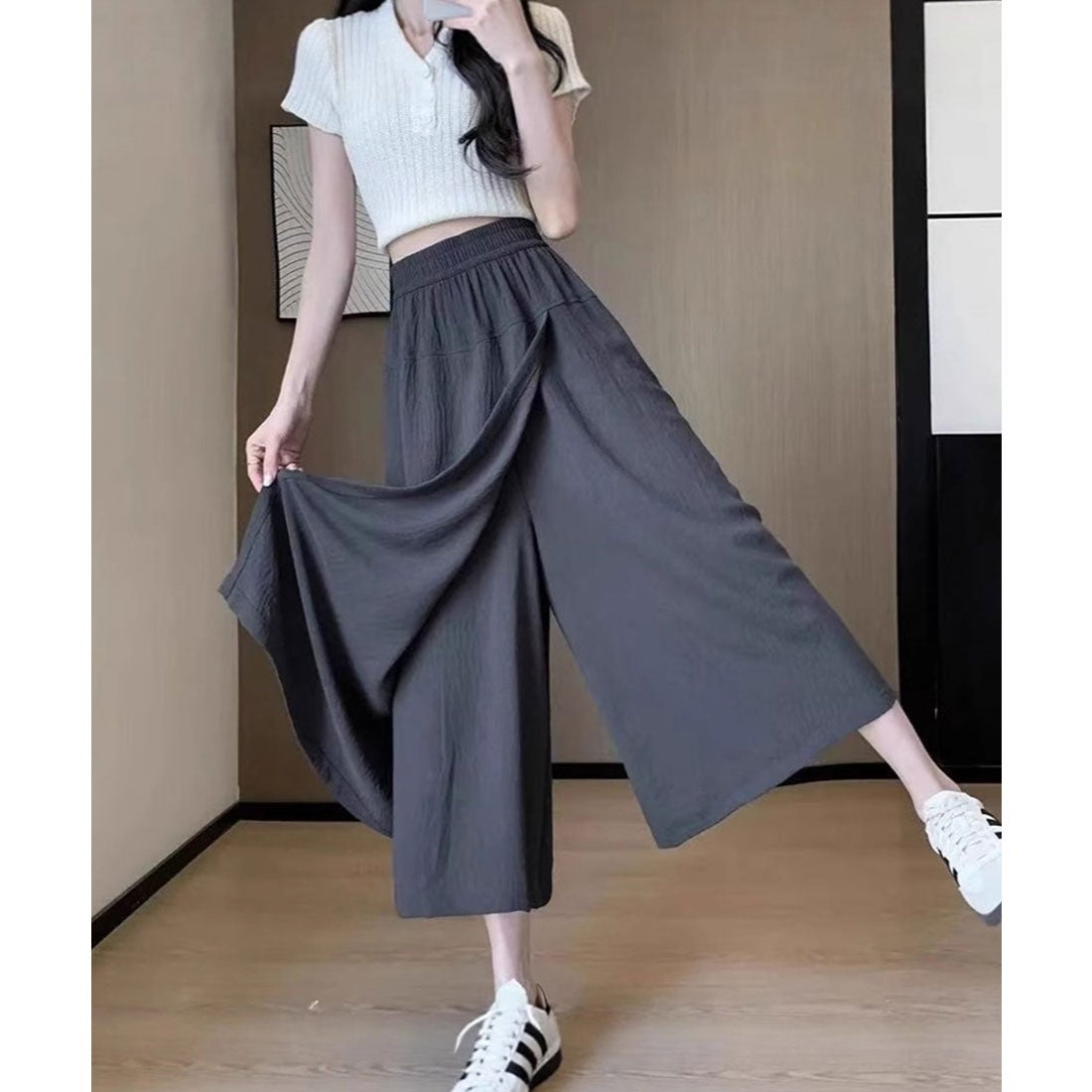 レースレディース Lace Ladies ラップ風 サイドポケット ハイウエスト