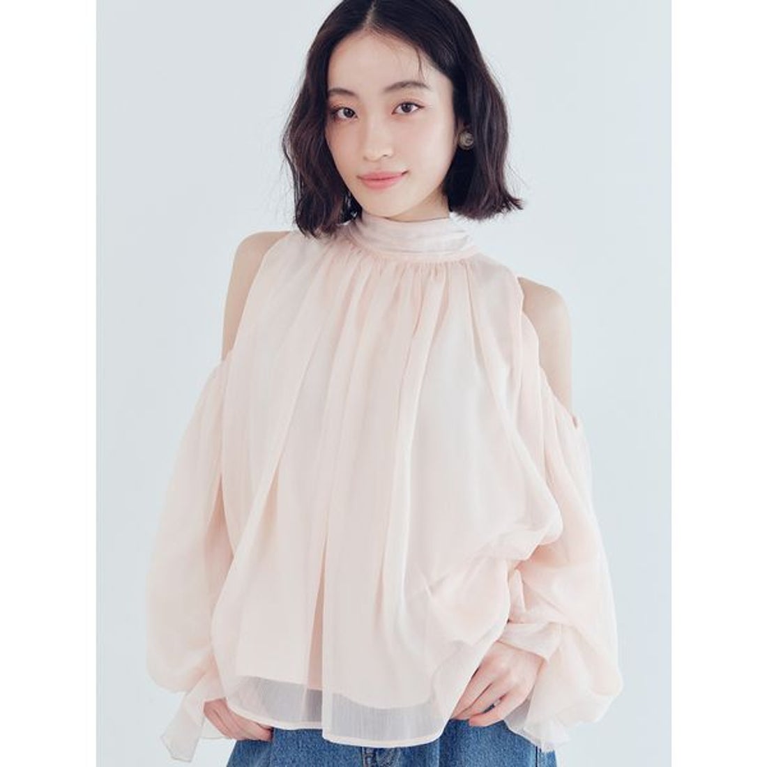 リリーブラウン LILY BROWN 【WEB限定カラー】ドレープボウタイ