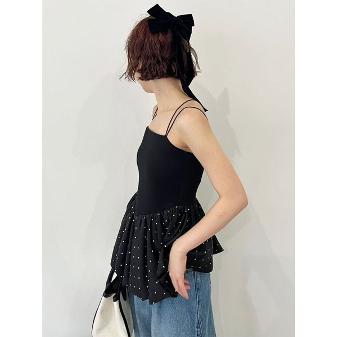 リリーブラウン LILY BROWN 【WEB限定00サイズ】バルーンペプラム