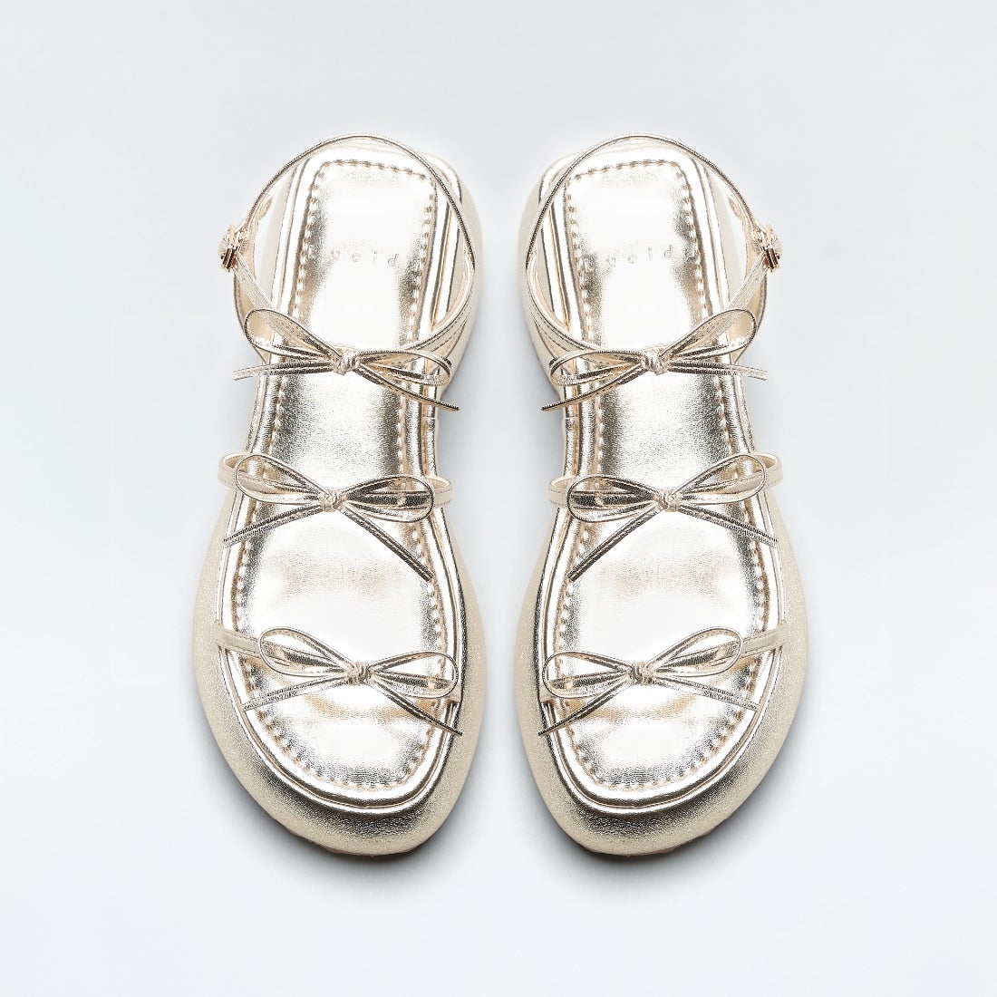 Lesath/レサト（Gold）ラッシュリボンチャンキーサンダル -Lucida