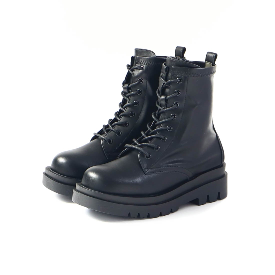 レナ Lena レディース ブーツ 厚底レースアップストレッチショート