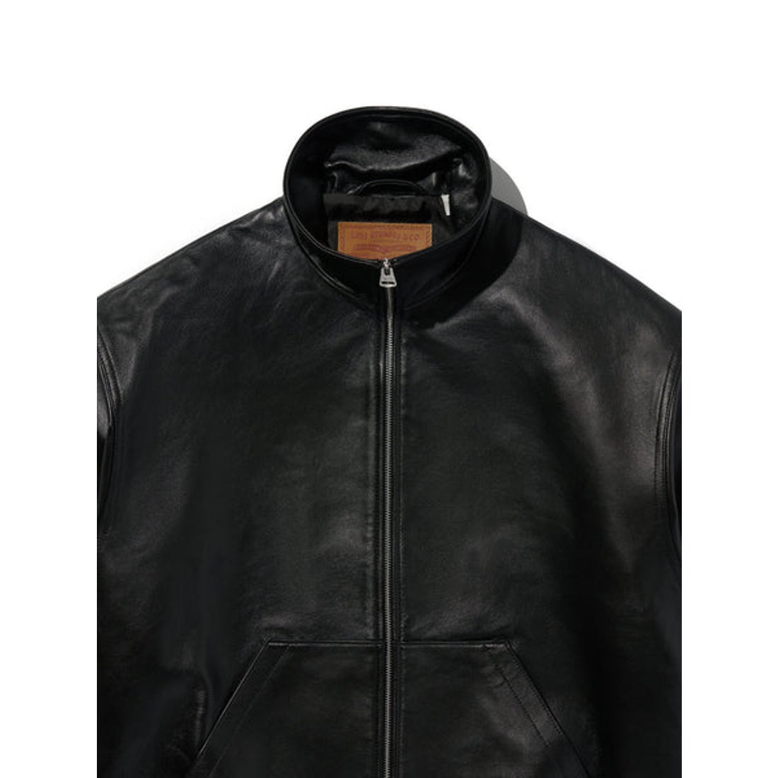 リーバイス LEVI'S PREMIUM BLACK FULLZIP SPORTS LEATHER JACKET
