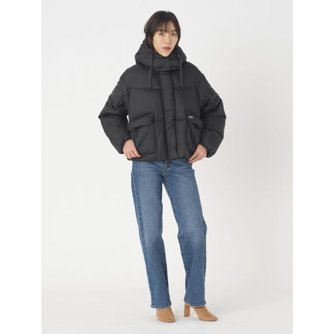 リーバイス LEVI'S ショートダウンジャケット ブラック CAVIAR
