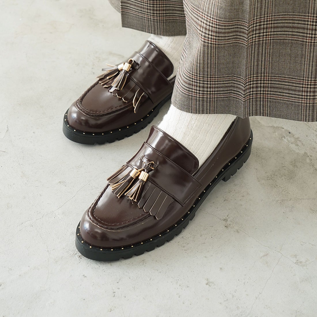 タッセルローファー(SP035) （Dブラウン） -レディースシューズ｜Launa