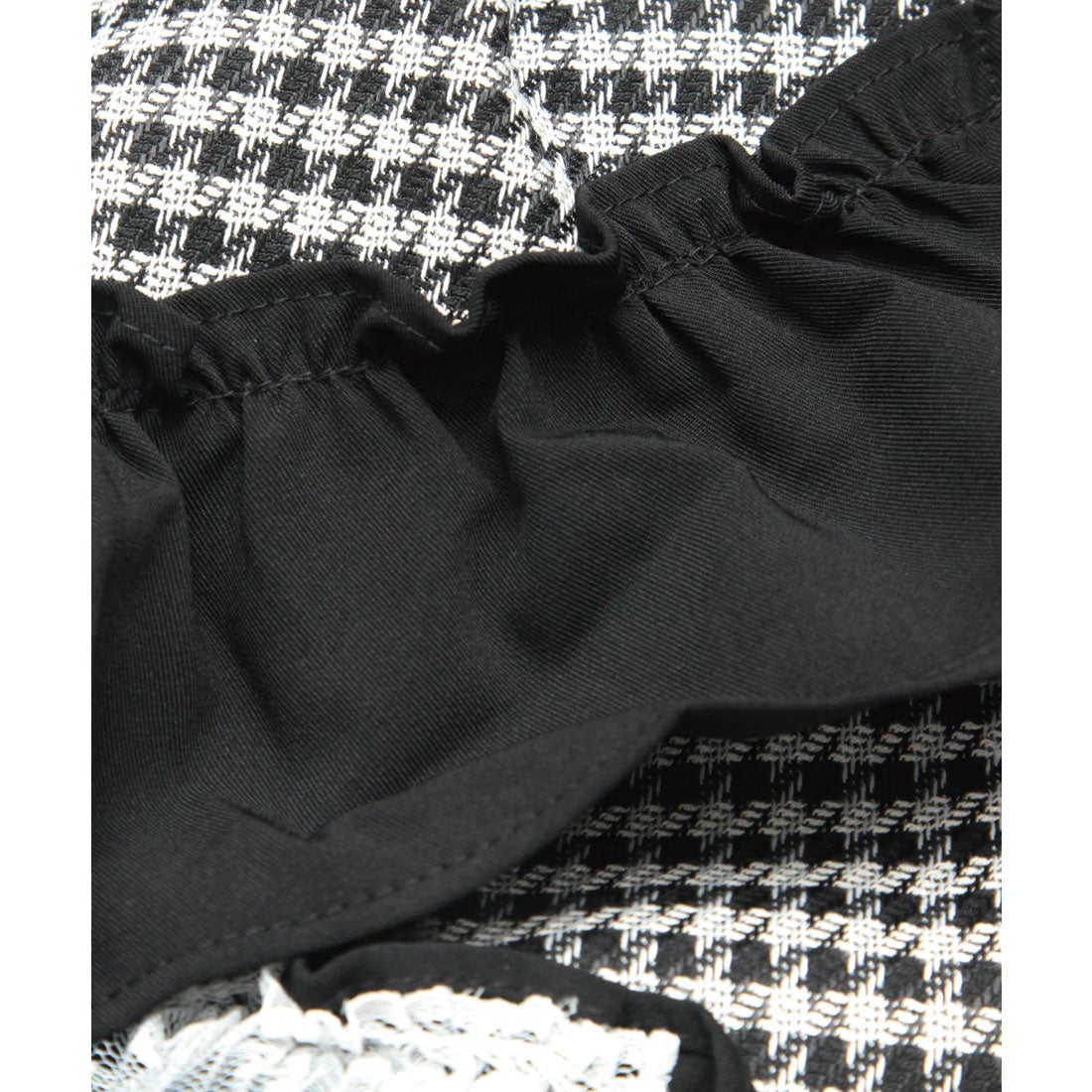 ラポミ プチ LA POMME petit Chidori Lace Frill Jacket・千鳥レース