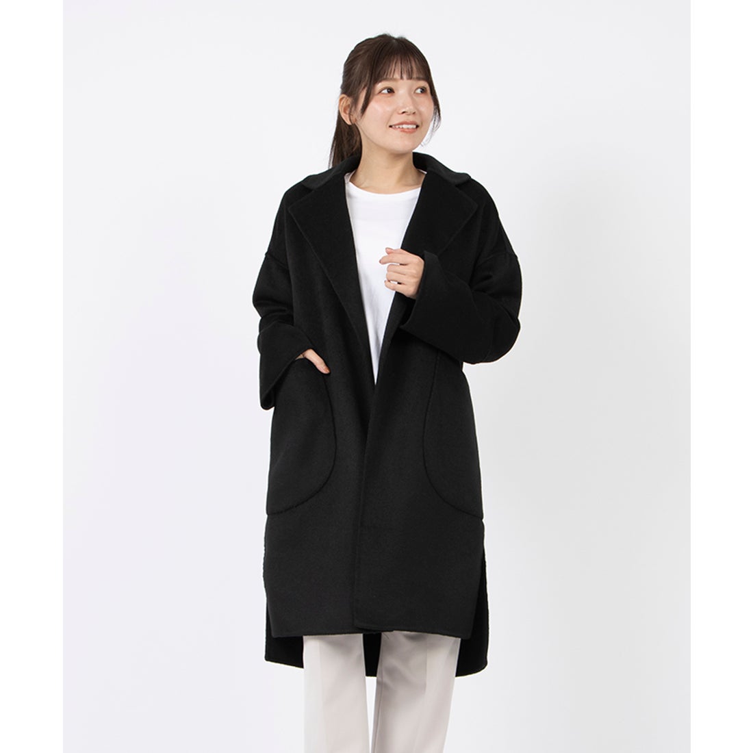 マダム ジョコンダ MADAM JOCONDE ウールダブルフェイス リバーコート